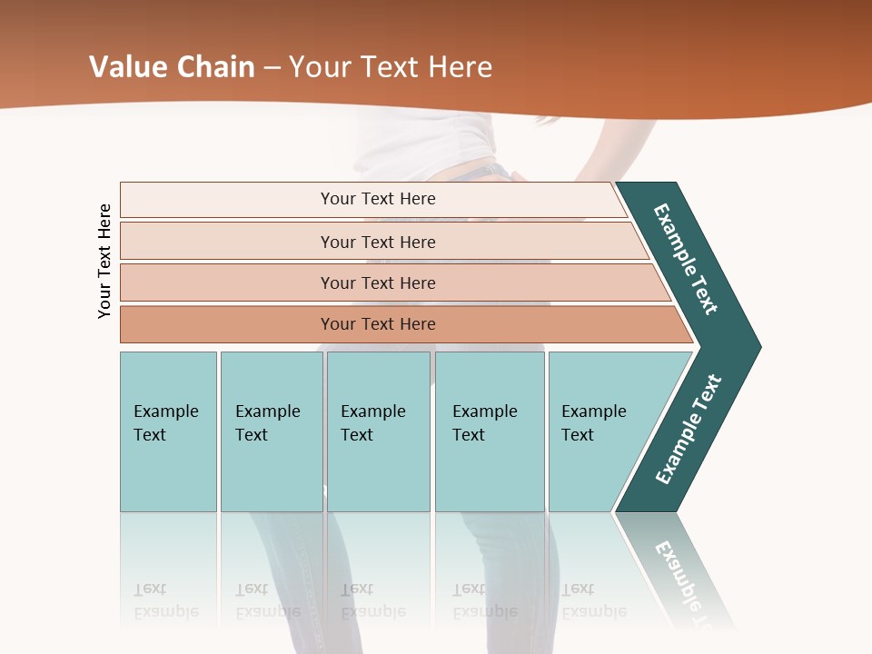 Standing Sensuality Emotional PowerPoint Template