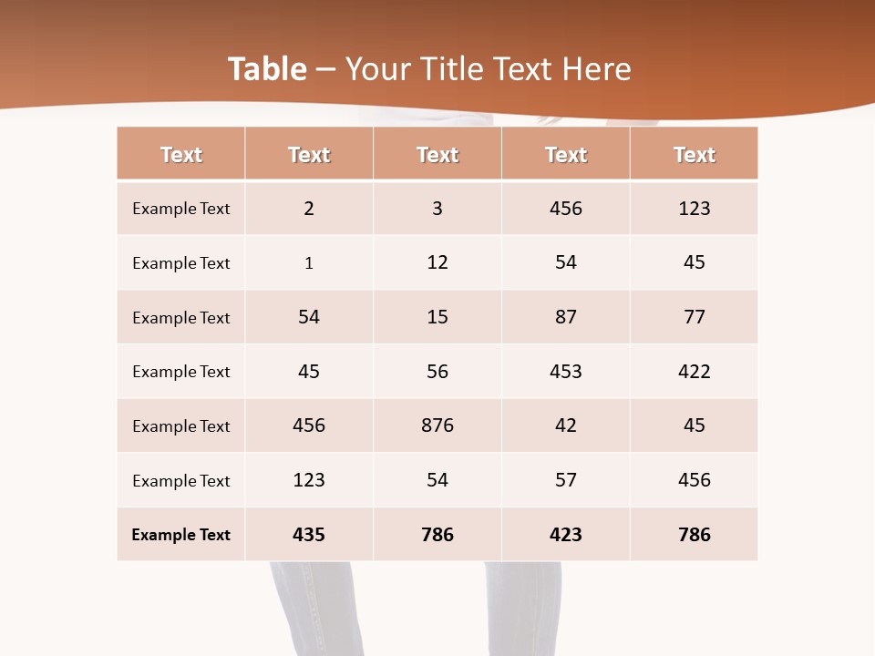 Standing Sensuality Emotional PowerPoint Template