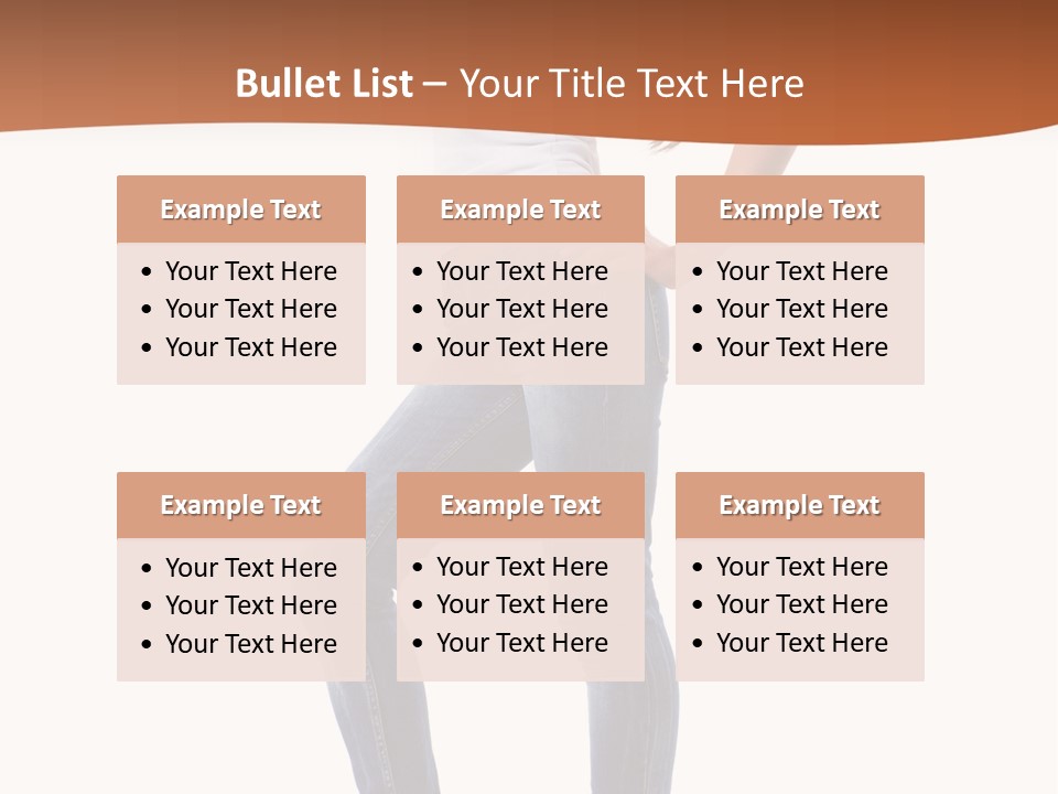 Standing Sensuality Emotional PowerPoint Template