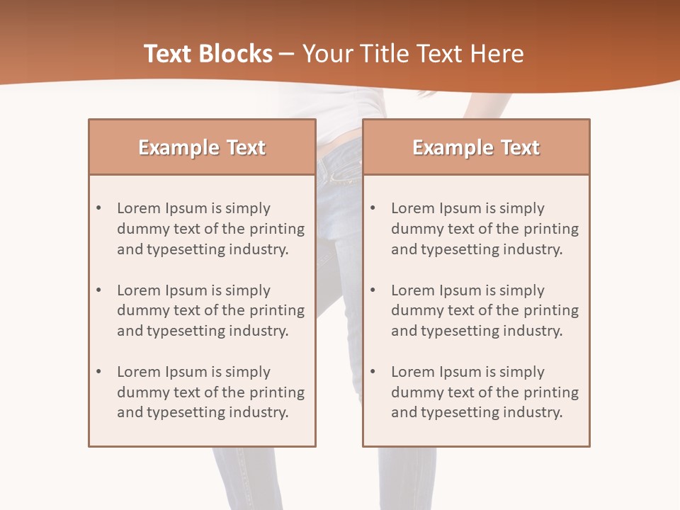 Standing Sensuality Emotional PowerPoint Template