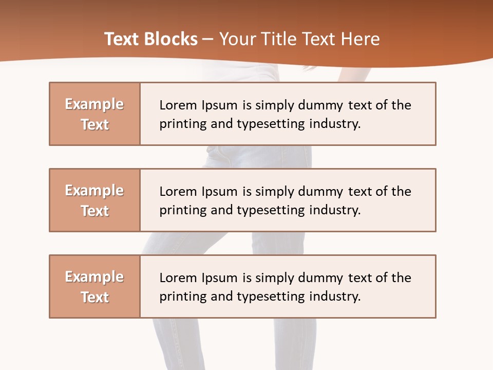 Standing Sensuality Emotional PowerPoint Template