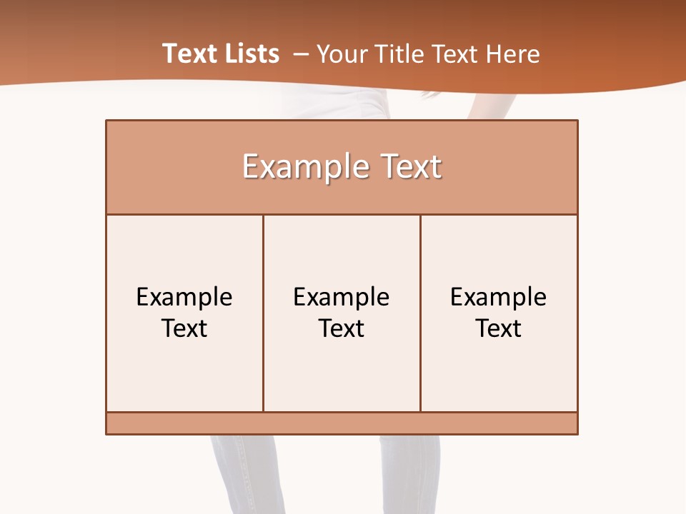 Standing Sensuality Emotional PowerPoint Template