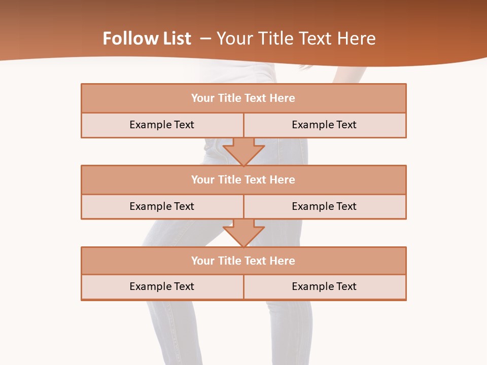 Standing Sensuality Emotional PowerPoint Template