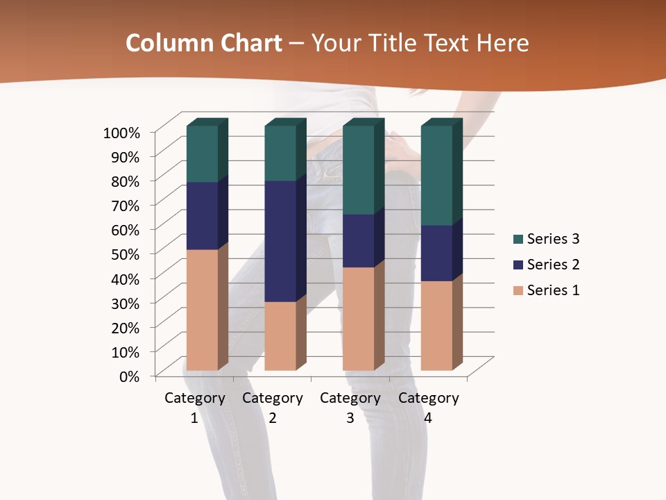Standing Sensuality Emotional PowerPoint Template