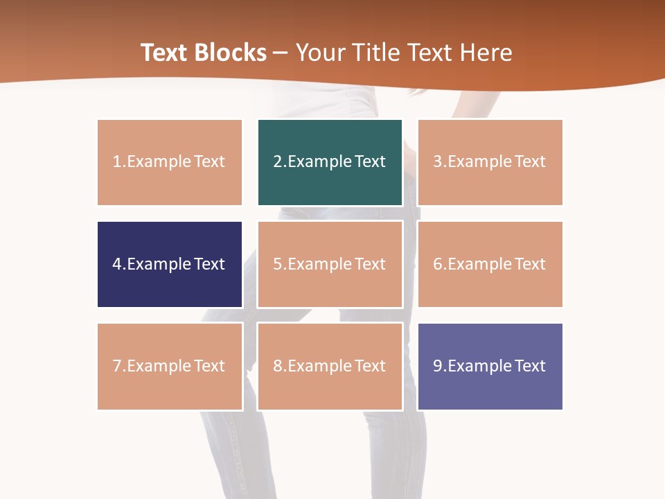 Standing Sensuality Emotional PowerPoint Template