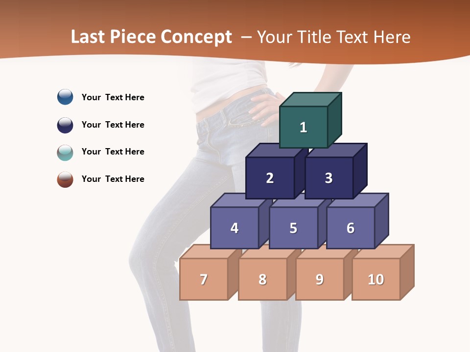 Standing Sensuality Emotional PowerPoint Template