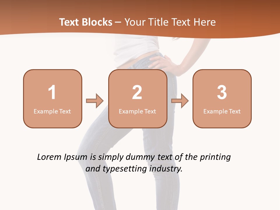 Standing Sensuality Emotional PowerPoint Template