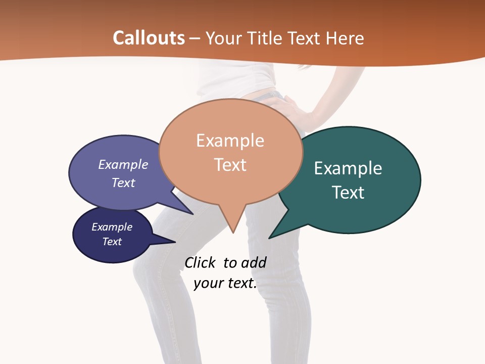 Standing Sensuality Emotional PowerPoint Template