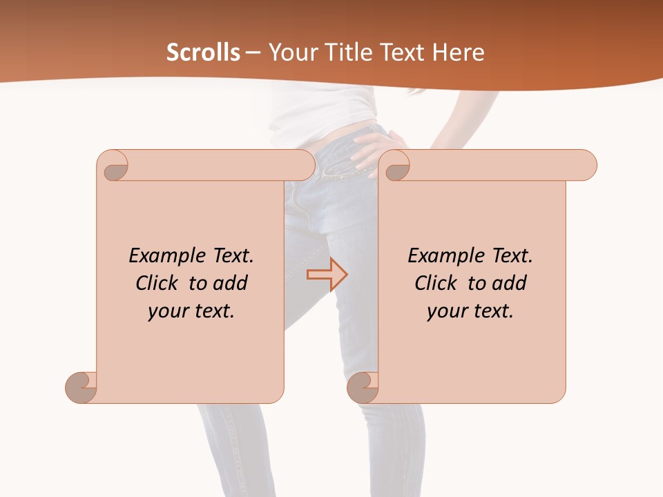 Standing Sensuality Emotional PowerPoint Template