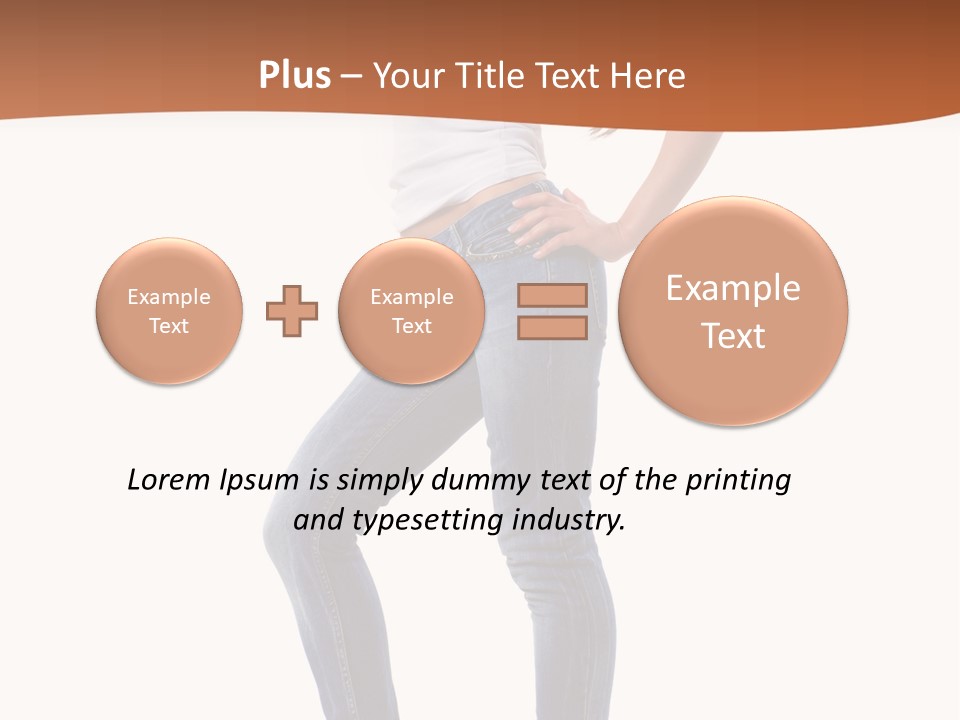 Standing Sensuality Emotional PowerPoint Template