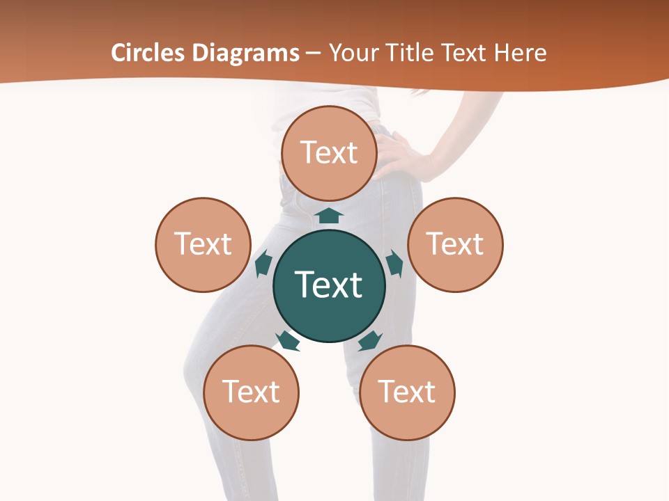 Standing Sensuality Emotional PowerPoint Template