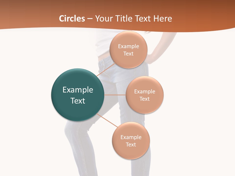 Standing Sensuality Emotional PowerPoint Template