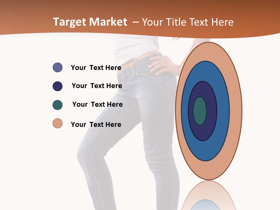 Standing Sensuality Emotional PowerPoint Template