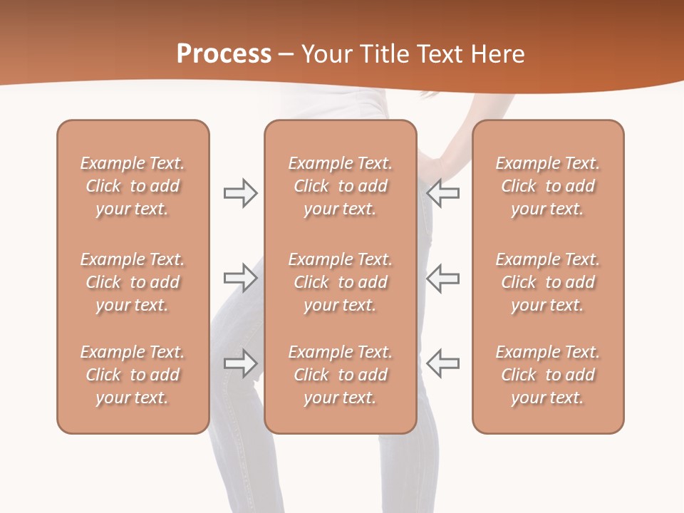 Standing Sensuality Emotional PowerPoint Template