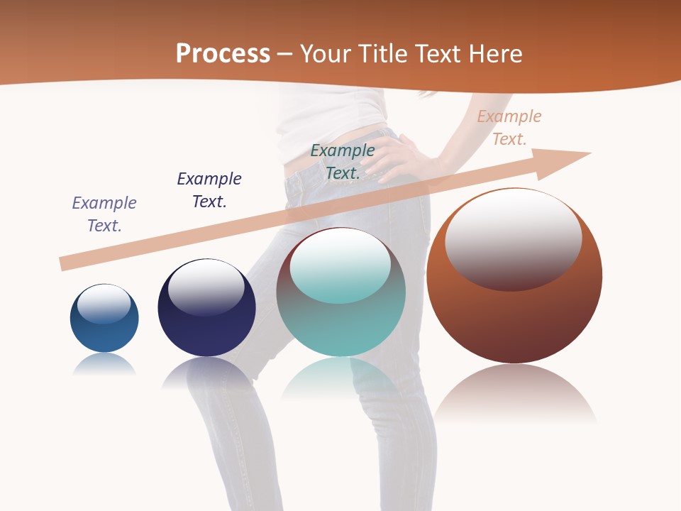 Standing Sensuality Emotional PowerPoint Template