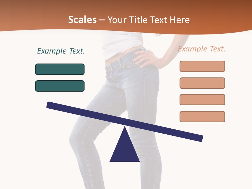 Standing Sensuality Emotional PowerPoint Template