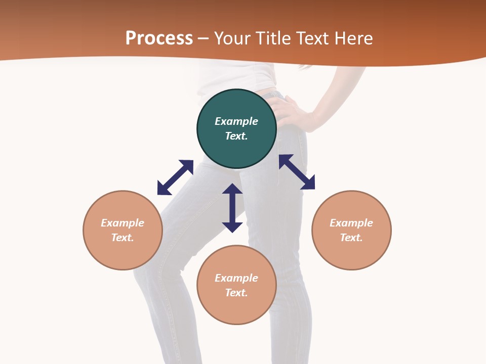 Standing Sensuality Emotional PowerPoint Template