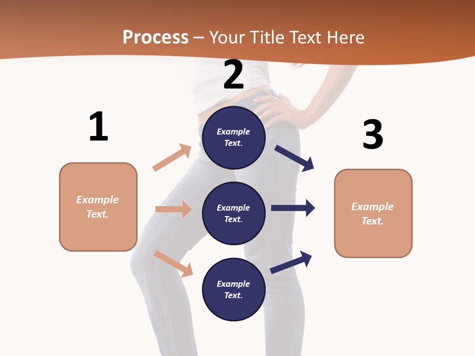 Standing Sensuality Emotional PowerPoint Template