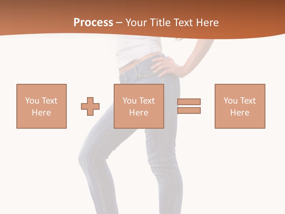Standing Sensuality Emotional PowerPoint Template