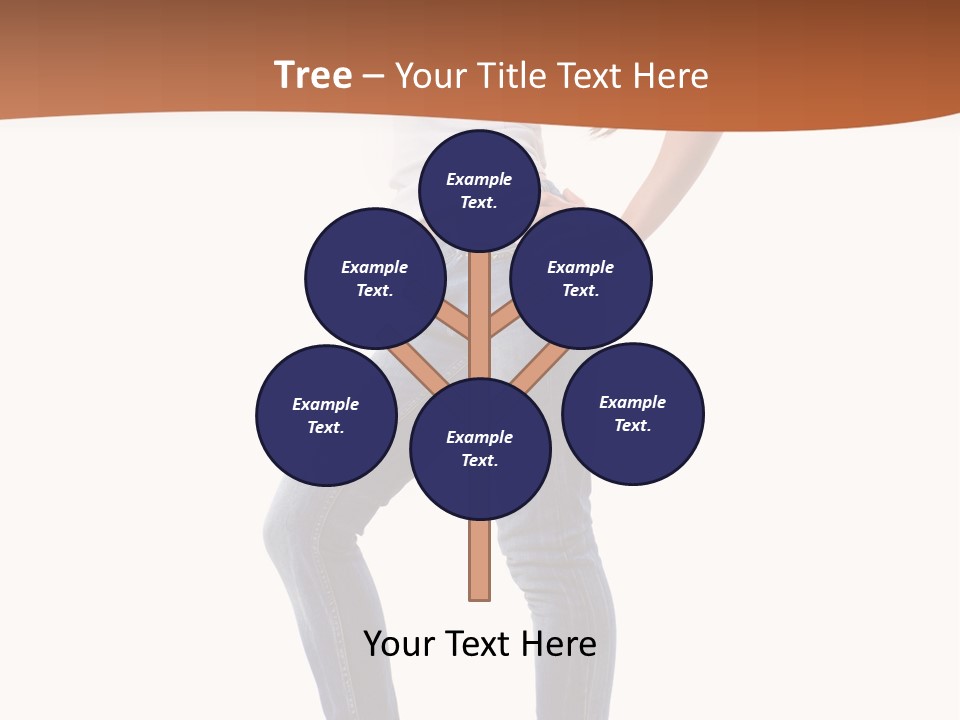 Standing Sensuality Emotional PowerPoint Template