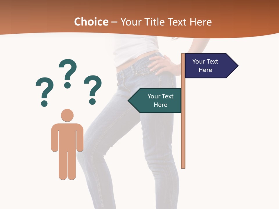 Standing Sensuality Emotional PowerPoint Template