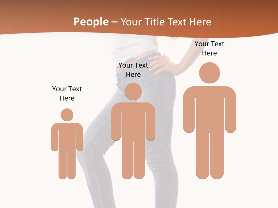 Standing Sensuality Emotional PowerPoint Template