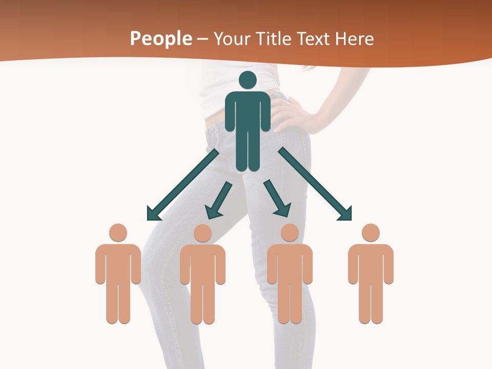 Standing Sensuality Emotional PowerPoint Template