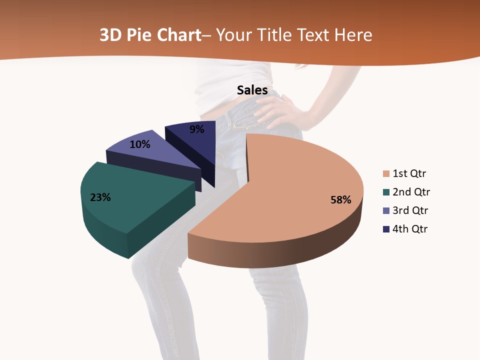 Standing Sensuality Emotional PowerPoint Template
