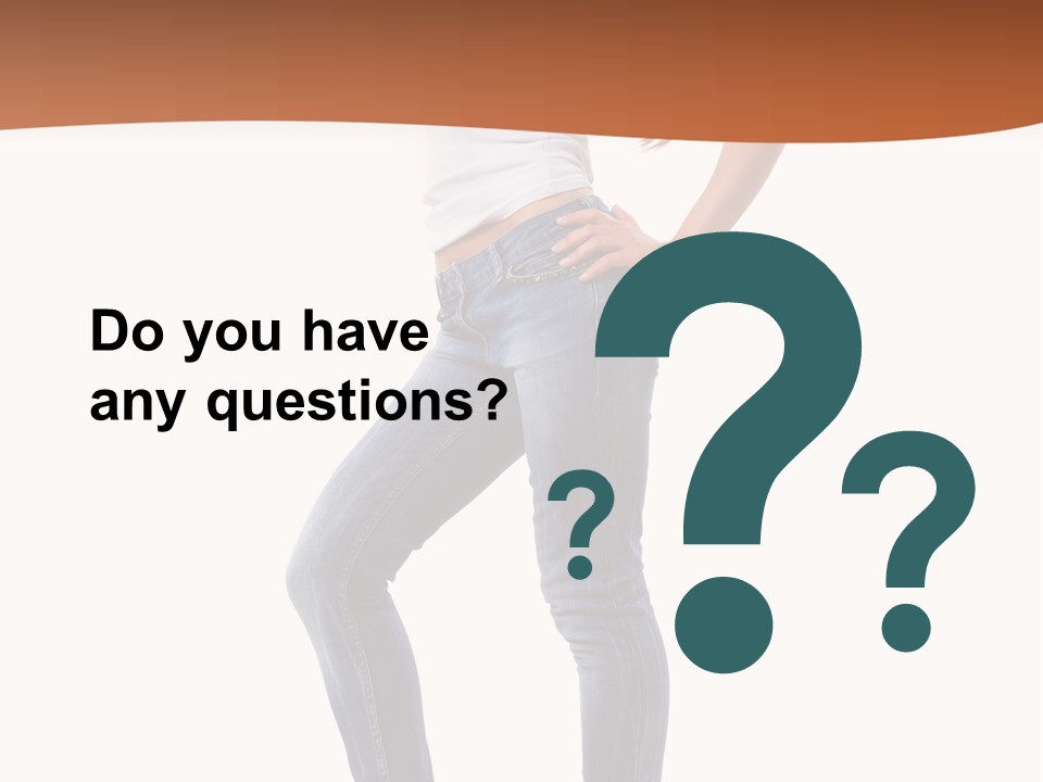 Standing Sensuality Emotional PowerPoint Template