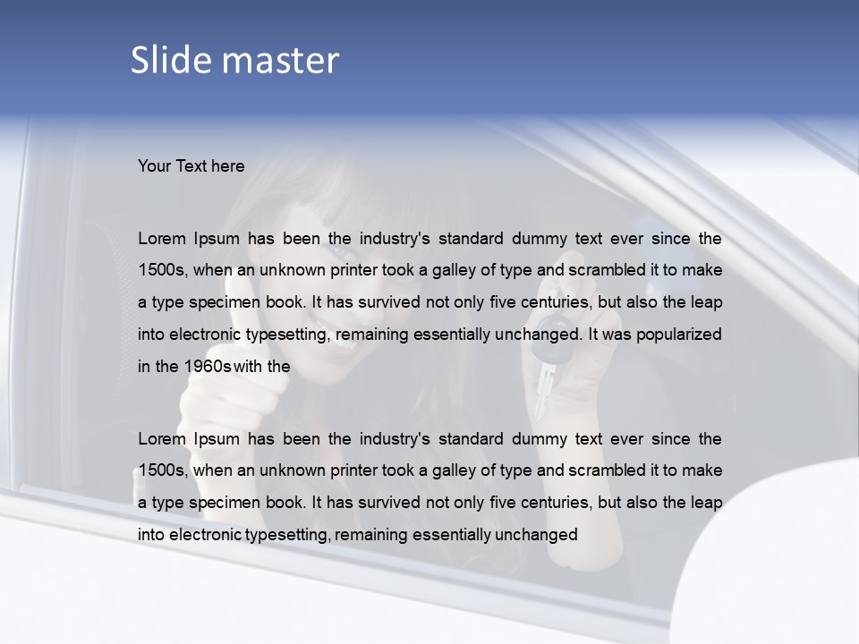 Road Key Owner PowerPoint Template