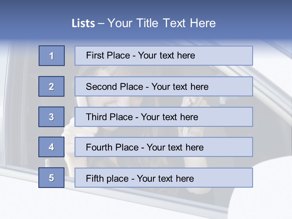 Road Key Owner PowerPoint Template