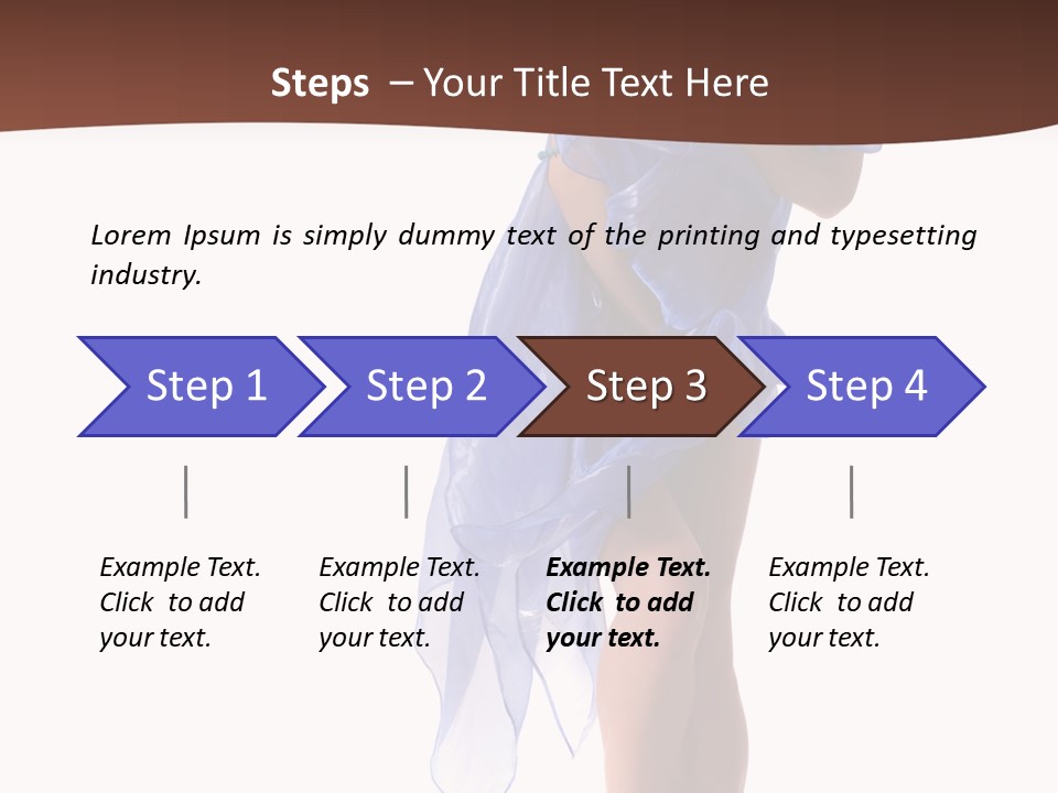 Girl Knees Height PowerPoint Template