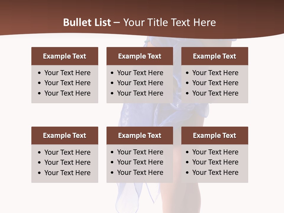 Girl Knees Height PowerPoint Template