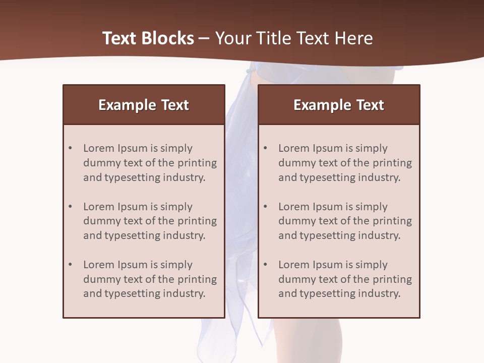 Girl Knees Height PowerPoint Template