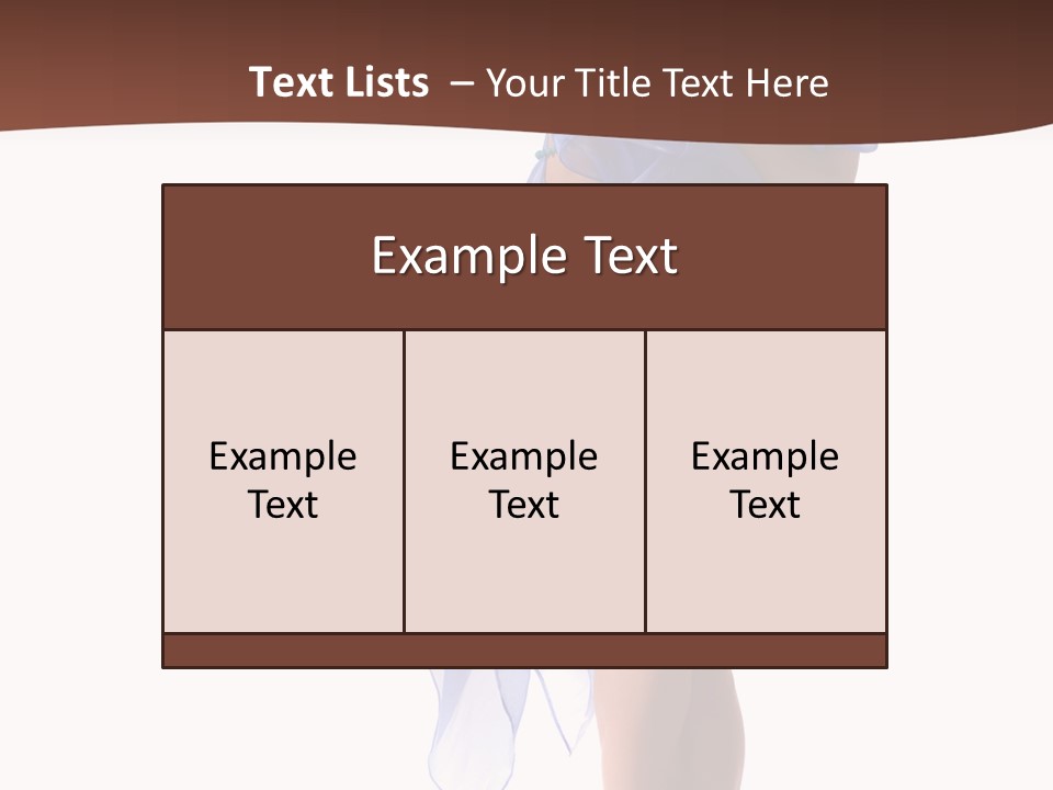 Girl Knees Height PowerPoint Template