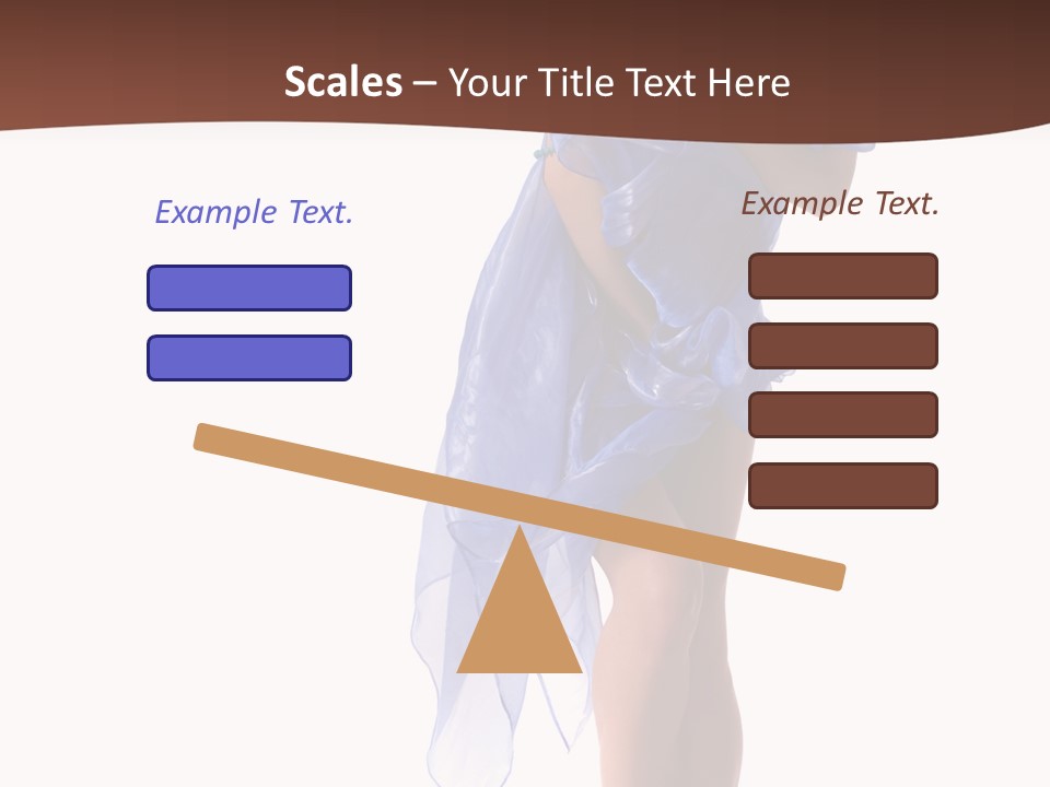 Girl Knees Height PowerPoint Template