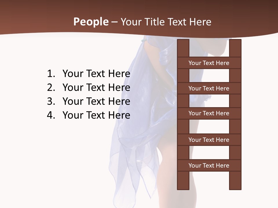 Girl Knees Height PowerPoint Template