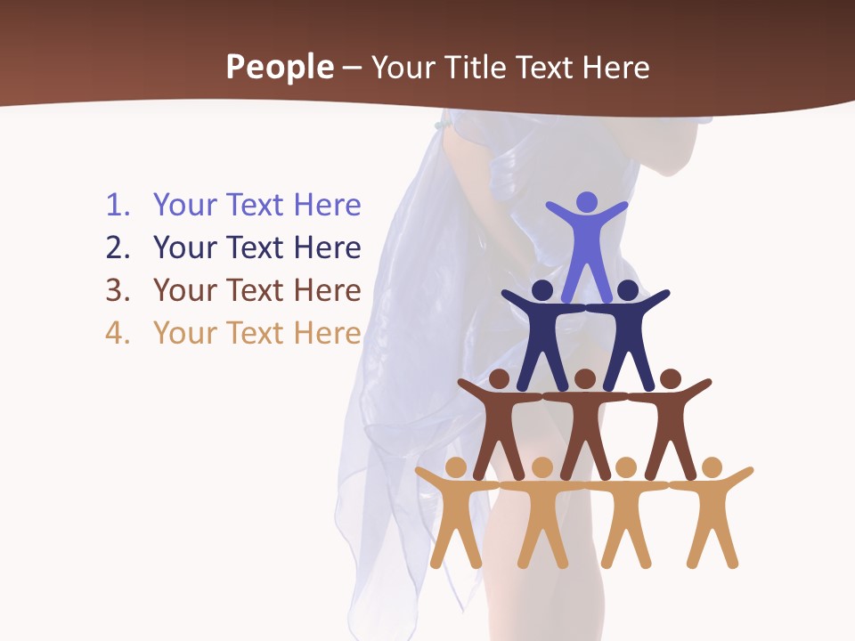 Girl Knees Height PowerPoint Template