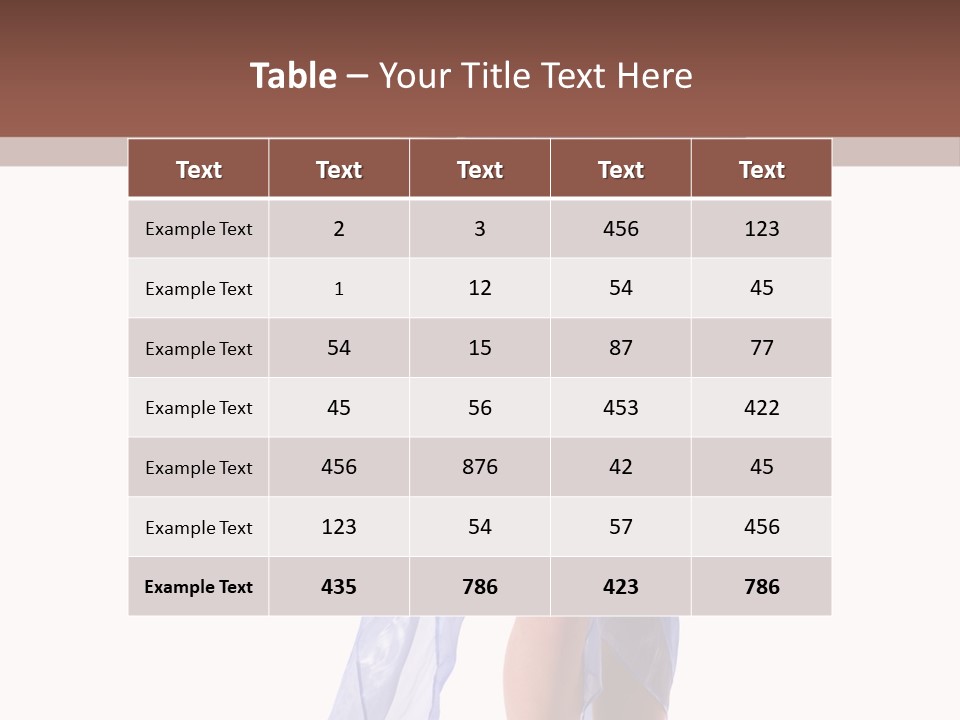 Hair Legs Beads PowerPoint Template