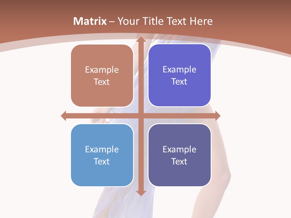 Red Height Woman PowerPoint Template