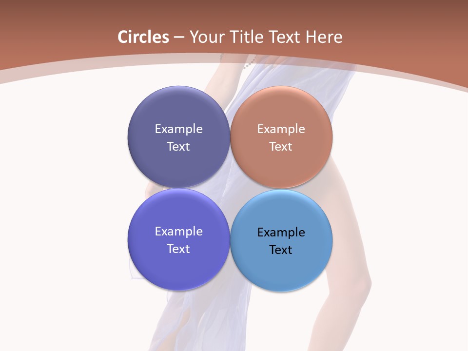 Red Height Woman PowerPoint Template