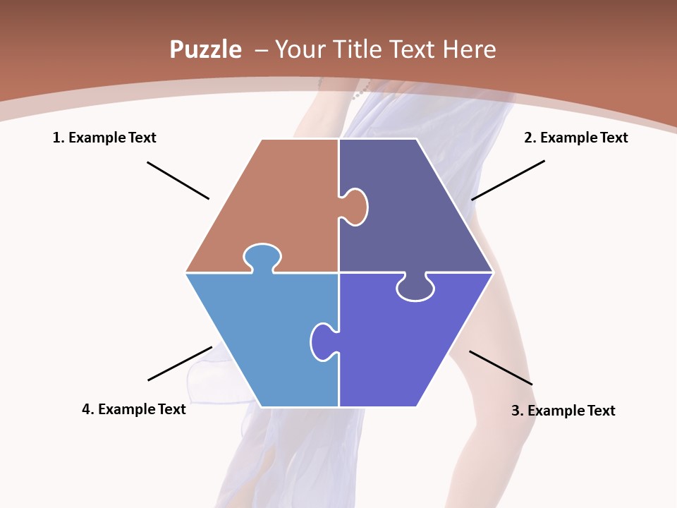 Red Height Woman PowerPoint Template