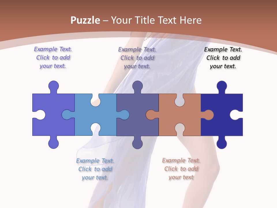 Red Height Woman PowerPoint Template