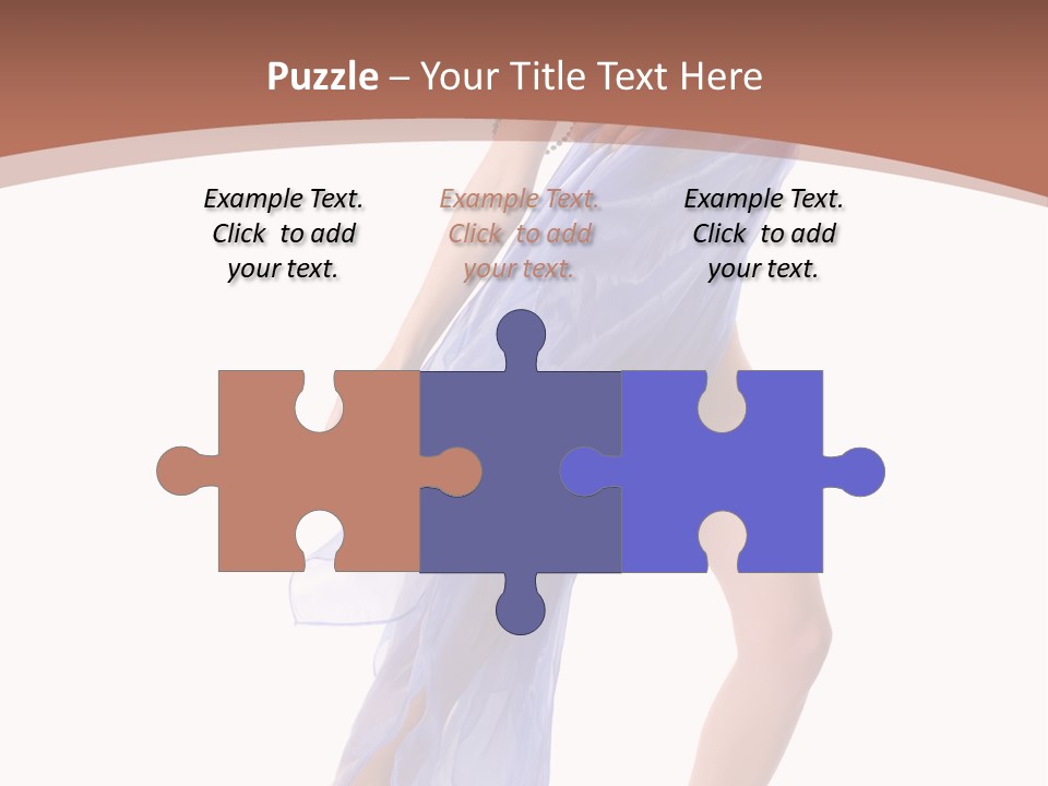 Red Height Woman PowerPoint Template