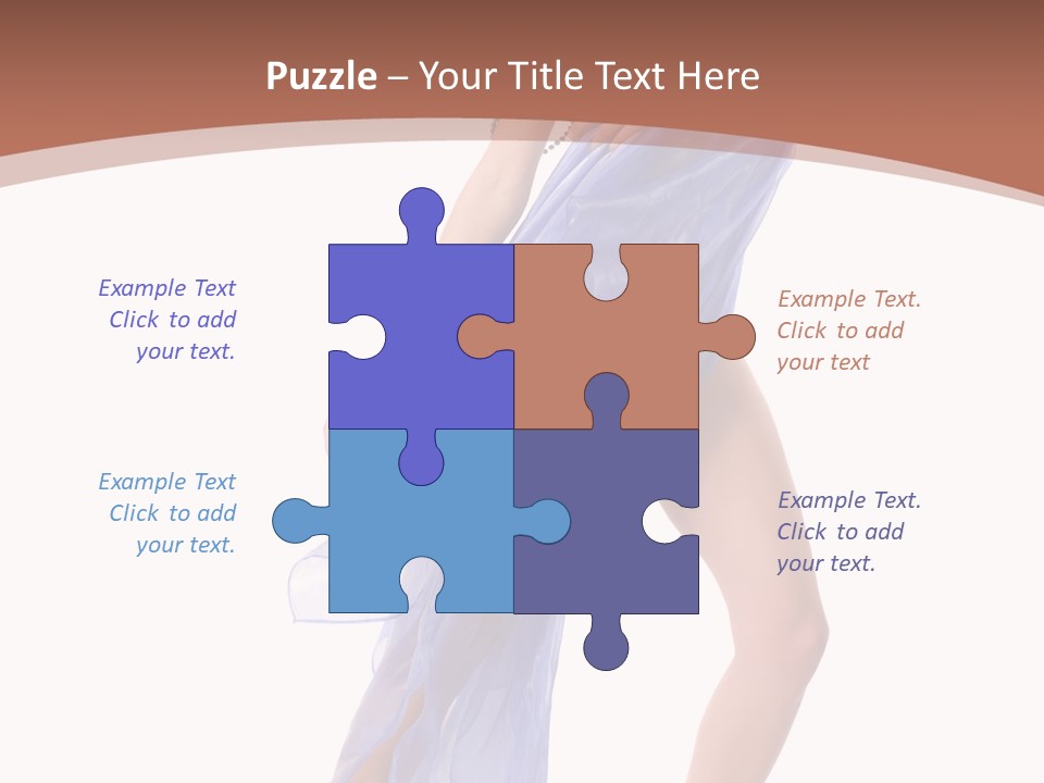 Red Height Woman PowerPoint Template