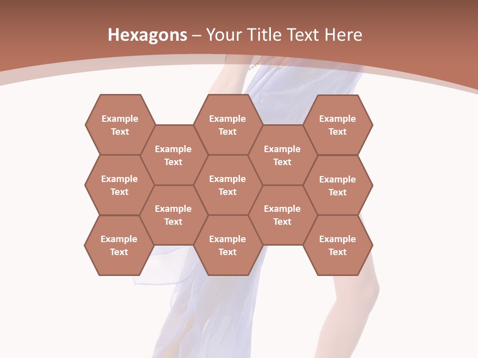 Red Height Woman PowerPoint Template