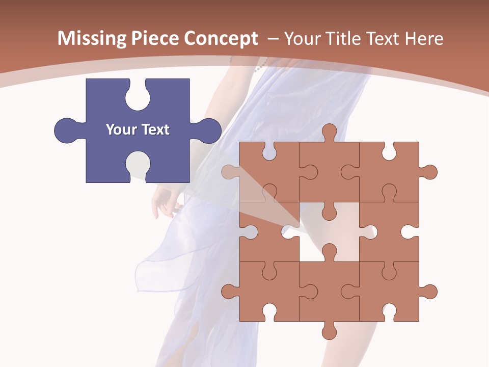 Red Height Woman PowerPoint Template