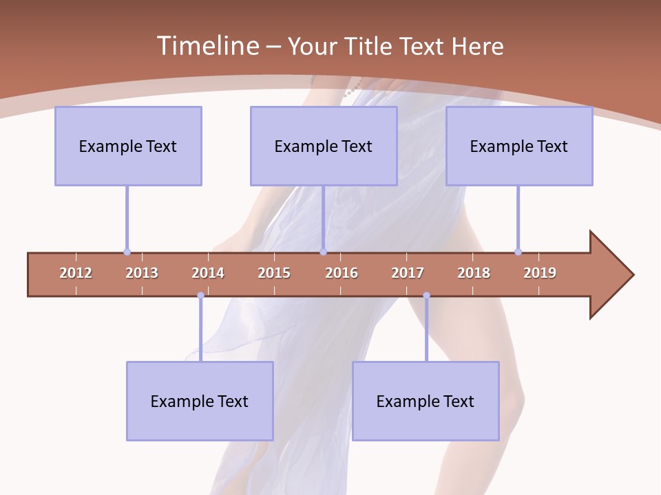 Red Height Woman PowerPoint Template