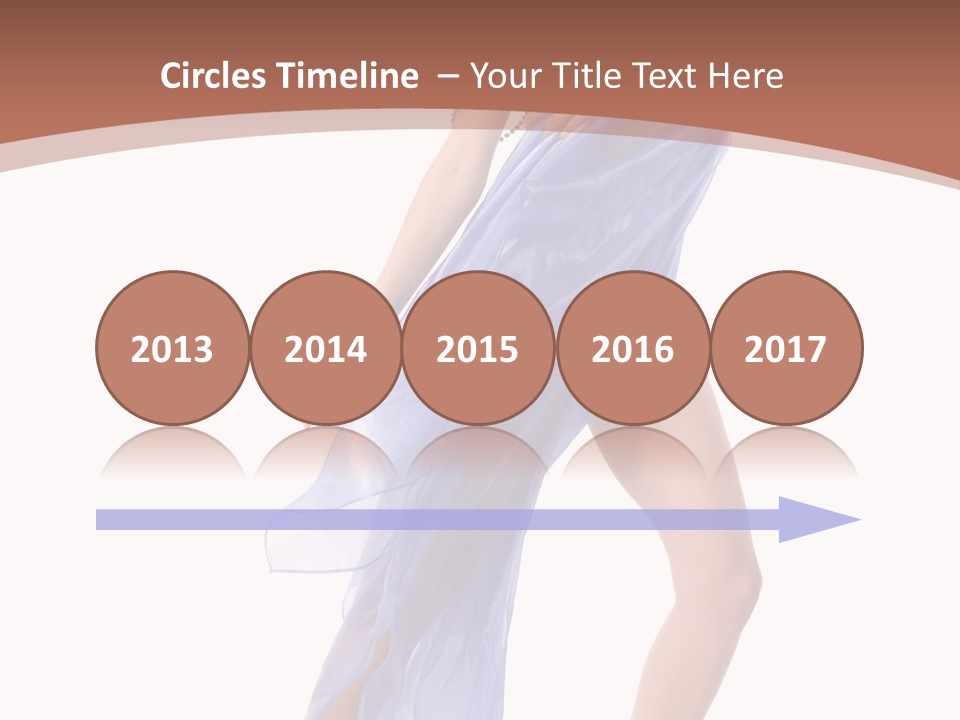 Red Height Woman PowerPoint Template