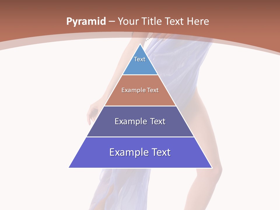 Red Height Woman PowerPoint Template